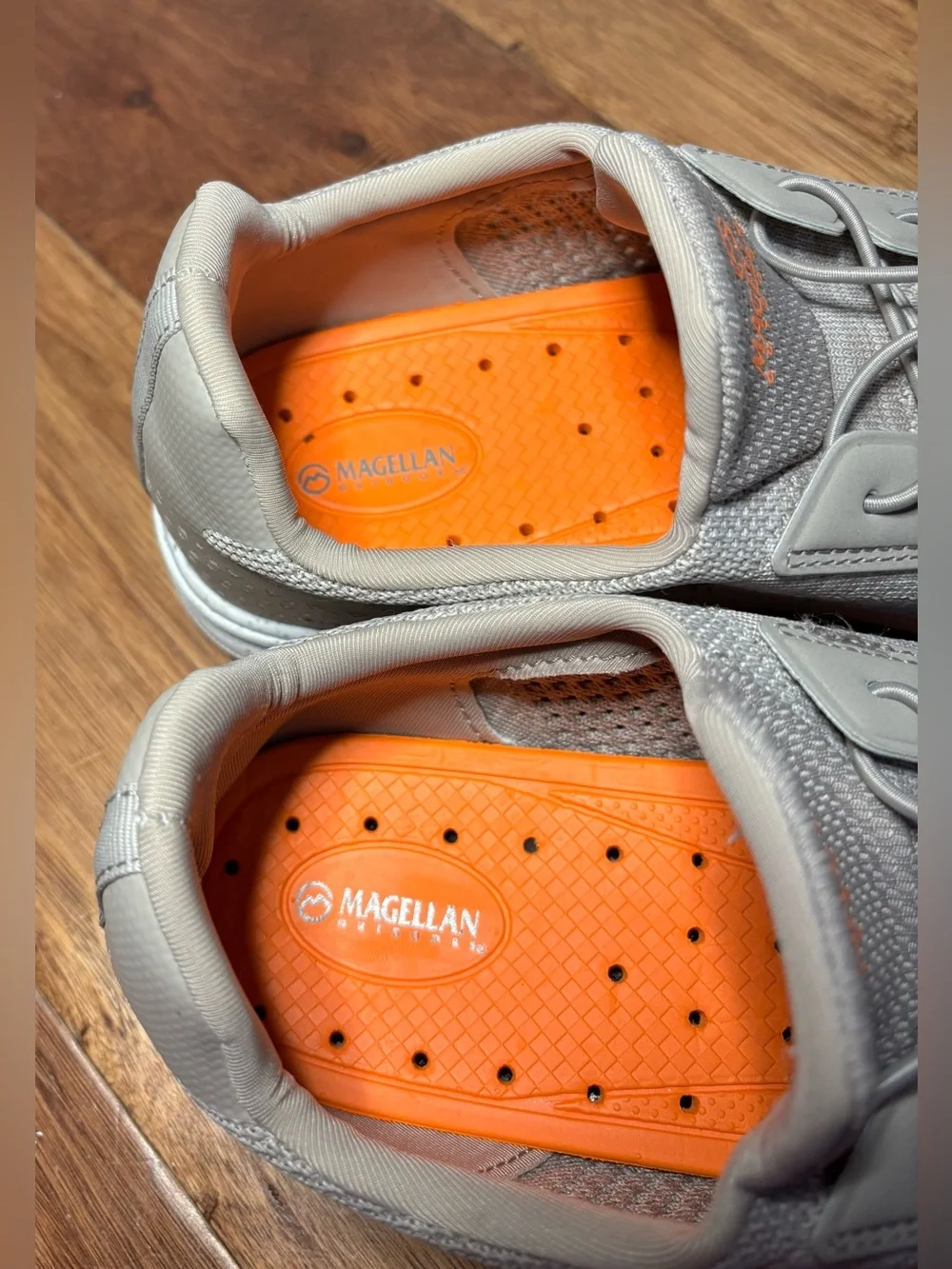 NEW Mens Magellan 159007 Tan/Orange Outdoor Tidewater Fishing Comfy Shoes Size 9